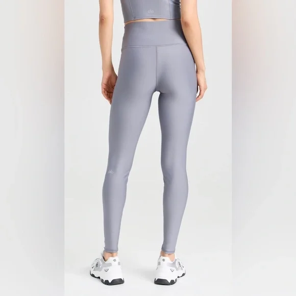 ALO Yoga Airlift High-Waist Leggings in Fog - L - Picture 2 of 6